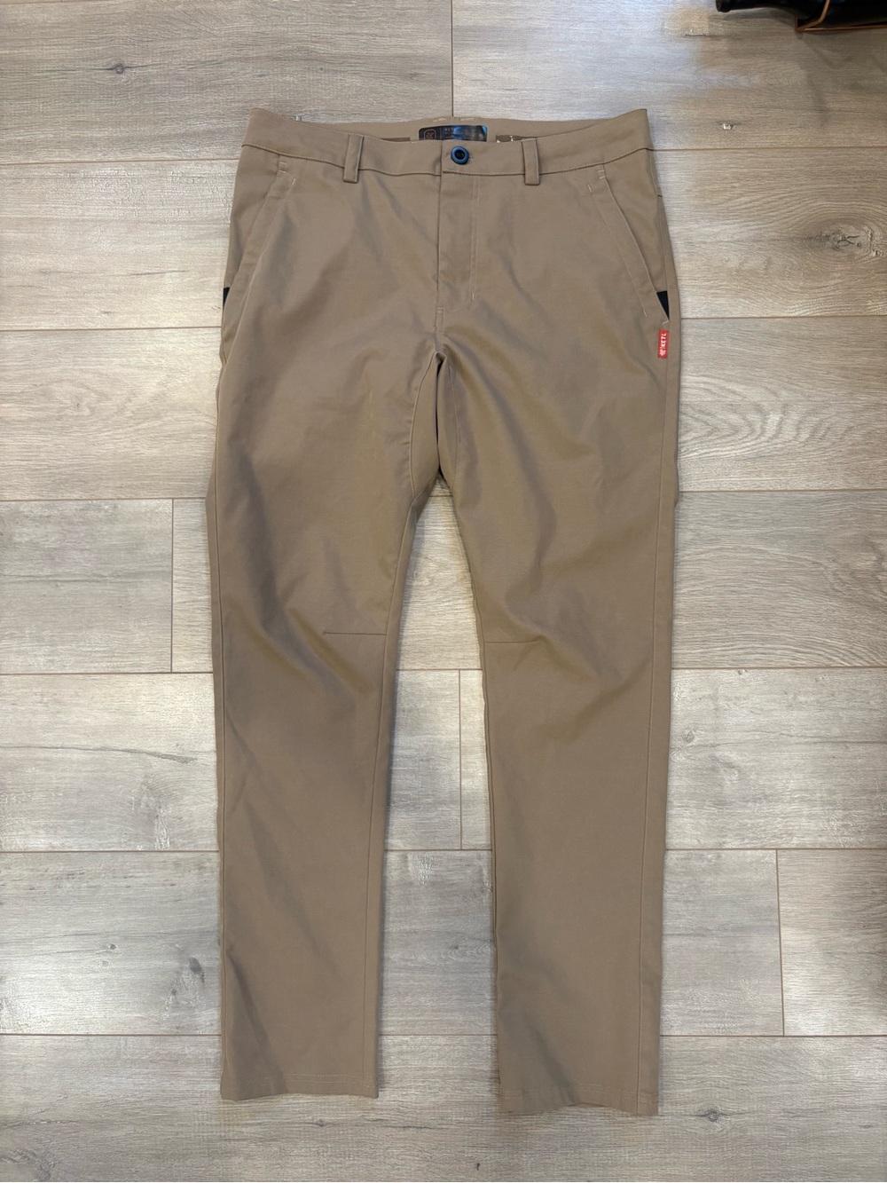 KETL Mountain Apparel Tomfoolery Mens L Slim 32” Performance Hiking Pants Brown